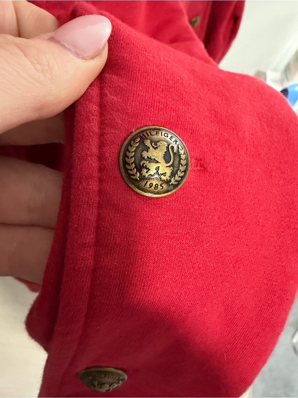 Tommy Hilfiger Red Military-Inspired Blazer - Picture 4 of 4